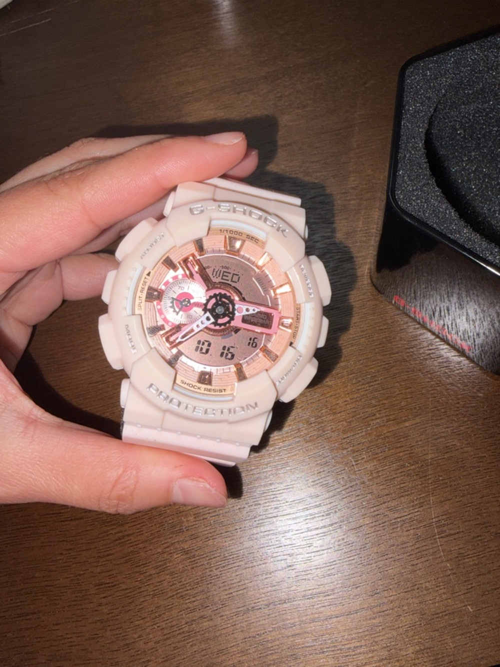 women’s pink Casio G-Shock GMAS110MP-4A1